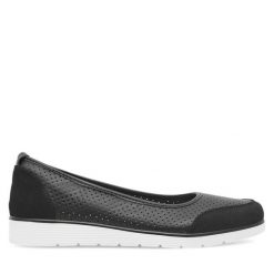 Baleriny Clara Barson. Czarne balerinki damskie Clara Barson, bez wzorów, bez obcasa, bez zapięcia. Za 79.99 zł.