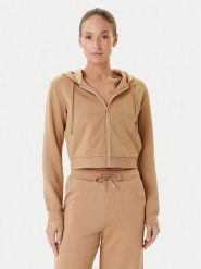 Guess Bluza V5YQ06 KBSL2 Brązowy Regular Fit. Brązowe bluzy damskie Guess, m, z aplikacjami, z syntetyku, bez ramiączek, bez kaptura. Za 299.99 zł.