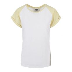 Koszulka damska Urban Classics Contrast Raglan GT. Białe bluzki damskie Urban Classics, bez wzorów, bez kołnierzyka, bez ramiączek. Za 102.00 zł.