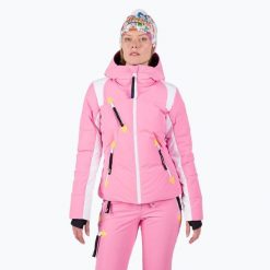 Kurtka narciarska damska Rossignol Pilot Down Jkt. Czerwone kurtki sportowe damskie Rossignol, na zimę, l, bez wzorów, z elastanu, bez ramiączek, bez kaptura, narciarskie. Za 3,949.00 zł.