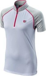 Wilson Staff morele Koszulka golfowa Wilson ZIPPED POLO (damska, biało-różowa, rozm. L). Białe bluzki damskie Wilson Staff, l, bez wzorów, bez kołnierzyka, bez ramiączek. Za 166.95 zł.