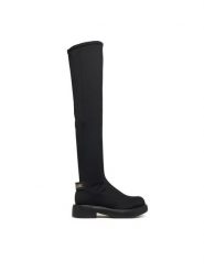 LOVE MOSCHINO Muszkieterki JA26114G1PIM400A Czarny. Czarne kozaki damskie Love Moschino, bez wzorów, z materiału, bez obcasa, na płaskiej podeszwie, bez zapięcia. Za 1,099.00 zł.