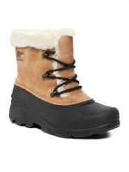 Sorel Śniegowce Snow Angel™ NL3482-234 Beżowy. Brązowe śniegowce damskie Sorel, ze skóry, bez zapięcia. Za 539.99 zł.