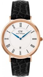 Zegarek Daniel Wellington Zegarek męski Daniel Wellington DW00100916 czarny. Czarne zegarki męskie Daniel Wellington, bez wzorów. Za 779.00 zł.