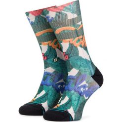 Skarpety Wysokie Unisex STANCE - Aloha Leaves M556A19ALO Green. Zielone skarpetki damskie Stance, bez wzorów, z bawełny. Za 69.99 zł.