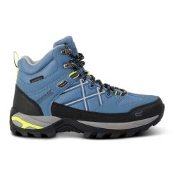 Buty trekkingowe damskie Samaris III. Niebieskie obuwie trekkingowe damskie Regatta, bez zapięcia. W wyprzedaży za 349.99 zł.