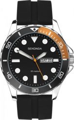 Zegarek Sekonda Zegarek męski Sekonda 30118 czarny. Czarne zegarki męskie Sekonda, bez wzorów. Za 260.00 zł.