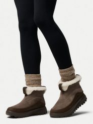 Columbia Śniegowce Snowtrot Ease™ 2165891 Brązowy. Brązowe śniegowce damskie Columbia, ze skóry, bez zapięcia. Za 479.99 zł.