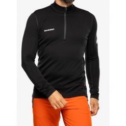 Bluza trekkingowa męska Mammut Aenergy ML Half Zip Pull. Czarne bluzy męskie Mammut, na zimę, m, bez wzorów, sportowe, bez ramiączek, bez kaptura. Za 459.99 zł.