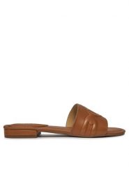 Lauren Ralph Lauren Klapki 802929591002 Brązowy. Brązowe klapki damskie Lauren Ralph Lauren, bez wzorów, ze skóry, bez obcasa, bez zapięcia. Za 479.99 zł.
