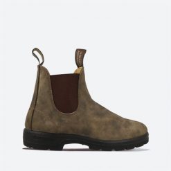 Blundstone Elastic Sided Boot Lined 585-RUSTIC Brązowe 47. Brązowe obuwie sportowe damskie Blundstone, bez wzorów, bez zapięcia. Za 747.29 zł.