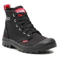 Trapery Palladium. Czarne trapery damskie Palladium, bez zapięcia. Za 429.99 zł.