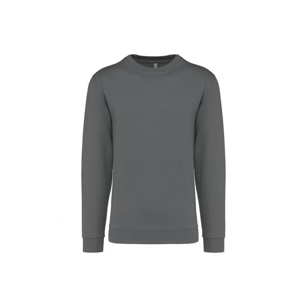 Bluza z okrągłym dekoltem Kariban. Szare bluzy damskie KARIBAN, m, bez wzorów, z bawełny, bez ramiączek, bez kaptura. Za 127.00 zł.