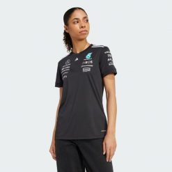 Koszulka Mercedes - Amg Petronas Formula One Team Driver. Białe bluzki damskie Adidas, xl, bez wzorów, z materiału, sportowe, bez kołnierzyka, bez ramiączek. Za 369.00 zł.