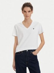 Beverly Hills Polo Club T-Shirt P-SS26W-TS516518 Biały Regular Fit. Białe t-shirty damskie Beverly Hills Polo Club, l, bez wzorów, z bawełny, bez kołnierzyka, bez ramiączek. Za 139.99 zł.