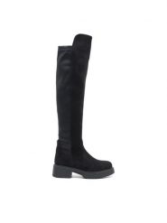 Jenny Fairy Muszkieterki JO-ANN WS5889-05 Czarny. Czarne kozaki damskie Jenny Fairy, bez wzorów, z materiału, bez obcasa, na płaskiej podeszwie, bez zapięcia. Za 179.99 zł.