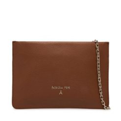 Torebka Patrizia Pepe. Brązowe torebki do ręki damskie Patrizia Pepe, bez wzorów, bez dodatków. Za 729.99 zł.