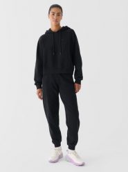 4F Spodnie dresowe oversize damskie 4F x Anna Lewandowska - czarne XL. Czarne spodnie dresowe damskie 4F, bez wzorów, z bawełny. Za 119.99 zł.