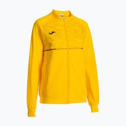 Bluza do biegania damska Joma Record III Full Zip. Żółte bluzy damskie Joma, s, bez wzorów, sportowe, bez ramiączek, bez kaptura. Za 129.99 zł.