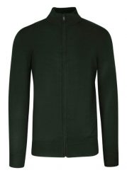 Sweter Zielony, Khaki, ze Stójką, Zapinany na Zamek, Ściągacze, Męski -BRAVE SOUL. Zielone swetry męskie Brave Soul, m, bez wzorów, z poliamidu, eleganckie, bez kołnierzyka, bez ramiączek. Za 119.00 zł.