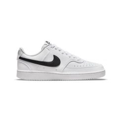 Sneakers Nike Court Vision Low NN 101 białe czarne. Białe buty sportowe męskie Nike, bez wzorów, bez zapięcia, do koszykówki, Nike Court. Za 338.36 zł.
