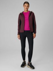 4F Legginsy trekkingowe damskie - czarne XL. Czarne legginsy damskie 4F, bez wzorów, z materiału. Za 199.99 zł.