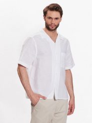Calvin Klein Koszula K10K109521 Biały Regular Fit. Białe koszule męskie Calvin Klein, m, bez wzorów, z bawełny, bez kołnierzyka, bez ramiączek. Za 429.99 zł.