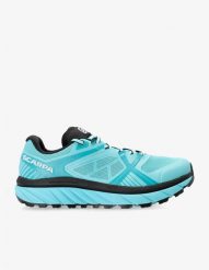Buty do biegania w terenie damskie Scarpa Spin Infinity - atoll/scuba blue. Niebieskie obuwie sportowe damskie Asics, bez wzorów, bez zapięcia, do biegania. Za 704.32 zł.