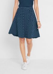 Spódnica shirtowa (2 szt.). Niebieskie spódnice damskie bonprix, bez wzorów. Za 119.99 zł.