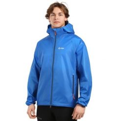 Outdoorowa wodoodporna kurtka Kilpi JALUU-U. Niebieskie kurtki męskie Kilpi, xl, bez wzorów, z materiału, bez kaptura. Za 163.85 zł.