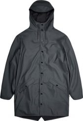 Rains kurtka przeciwdeszczowa unisex LONG JACKET 12020 05 SLATE XS. Kurtki sportowe damskie Rains, xs, bez wzorów, bez ramiączek, bez kaptura. Za 429.99 zł.