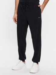 Boss Spodnie dresowe Mix&Match 50515365 Czarny Regular Fit. Czarne spodnie sportowe męskie Boss, m, bez wzorów, z bawełny. Za 199.99 zł.