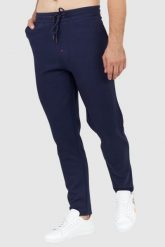 AERONAUTICA MILITARE Granatowe spodnie męskie dresowe. Niebieskie spodnie sportowe męskie Aeronautica Militare, l, bez wzorów, z dresówki. W wyprzedaży za 359.99 zł.