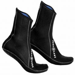 Skarpetki neoprenowe do sportów wodnych ERGO HIGH 3 mm. Czarne skarpetki damskie AQUALUNG, bez wzorów, z materiału. Za 139.30 zł.