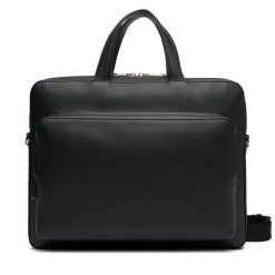 Torba na laptopa Calvin Klein. Czarne torby na laptopa damskie Calvin Klein, bez wzorów. Za 449.99 zł.