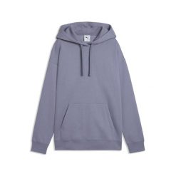 Damska dzianinowa bluza z kapturem Essentials o luźnym kroju PUMA. Fioletowe bluzy damskie Puma, bez wzorów, z dzianiny, eleganckie, bez ramiączek, z kapturem. W wyprzedaży za 119.00 zł.