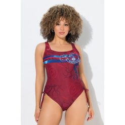 Damskie Strój kąpielowy miękkie miseczki ozdobne tasiemki ramiączka z regulacją. Brązowe stroje kąpielowe damskie Ulla Popken, plus size, bez wzorów, z elastanu. Za 239.99 zł.