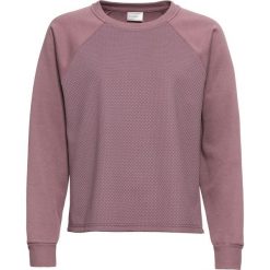 Bluza z połyskującego materiału bonprix matowy fioletowy. Fioletowe bluzy damskie bonprix, bez wzorów, bez ramiączek, bez kaptura. Za 32.99 zł.