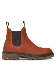 ECCO Sztyblety 214704-02112_43 Brązowy. Brązowe botki męskie ecco, bez wzorów, z materiału, bez obcasa, bez zapięcia. Za 659.99 zł.