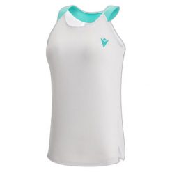 Damski tank top Macron Prime Cc Iciar. Białe topy damskie Macron, bez wzorów, sportowe, bez kołnierzyka, bez ramiączek. Za 241.00 zł.