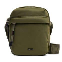 Saszetka HUGO. Zielone saszetki i nerki męskie Hugo, bez wzorów. Za 424.99 zł.