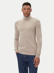 Guess Golf M5BR09 Z0432 Beżowy Regular Fit. Brązowe swetry męskie Guess, m, z aplikacjami, z syntetyku, bez kołnierzyka, bez ramiączek. Za 369.99 zł.