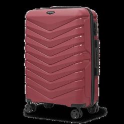 Walizka średnia Wings PHOENIX 2.0 polipropylen 24" WINE RED. Czerwone walizki damskie Wings, bez wzorów, z materiału, duże. Za 209.90 zł.