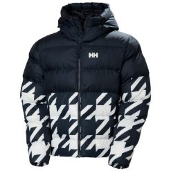 Kurtka puchowa Helly Hansen Oslo Graphic. Niebieskie kurtki męskie Helly Hansen, m, bez wzorów, z puchu, bez kaptura. W wyprzedaży za 1,183.75 zł.