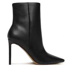 Botki Aldo. Czarne botki damskie Aldo, bez wzorów, bez obcasa, na szpilce, bez zapięcia. Za 459.99 zł.