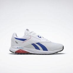 Buty do chodzenia męskie Reebok Liquifect 90 2. Białe buty sportowe męskie Reebok, bez wzorów, z materiału, bez zapięcia, trekkingowe. Za 309.00 zł.