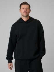 4F Bluza dresowa regular z kapturem męska - czarna XXL. Czarne bluzy męskie 4F, m, bez wzorów, z dresówki, klasyczne, bez ramiączek, z kapturem. Za 249.99 zł.