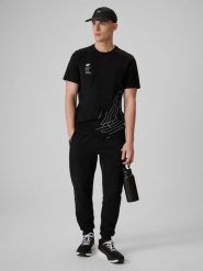 4F Spodnie dresowe joggery męskie - czarne XL. Czarne spodnie sportowe męskie 4F, m, bez wzorów, z dresówki. Za 189.99 zł.