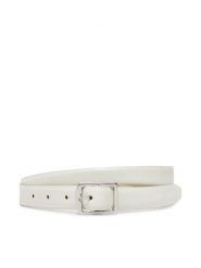 Calvin Klein Pasek Damski Classic Square Buckle Belt 20Mm LV04F7036G Biały. Białe paski damskie Calvin Klein, bez wzorów, ze skóry. Za 149.99 zł.