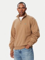 Lacoste Bluza SH8866 Brązowy jasny Regular Fit. Brązowe bluzy męskie Lacoste, m, bez wzorów, z bawełny, bez ramiączek, bez kaptura. Za 639.99 zł.